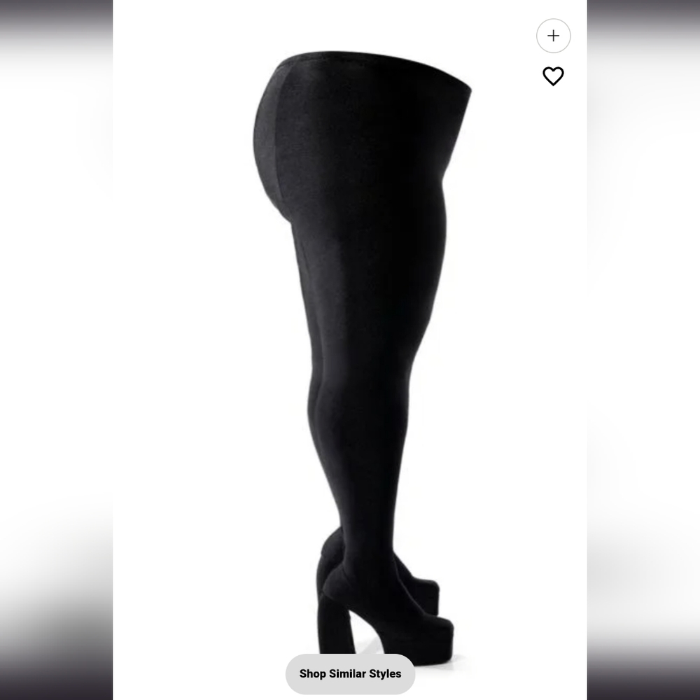 Plus Size High Waisted Pant Platforms